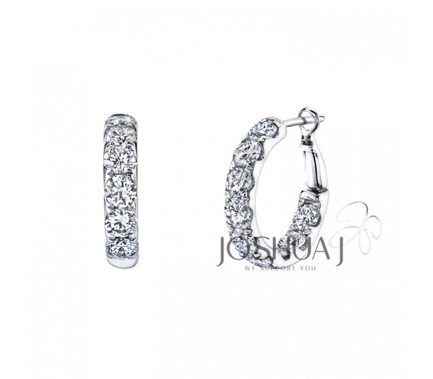 IN & OUT DIAMOND HOOP EARRINGS