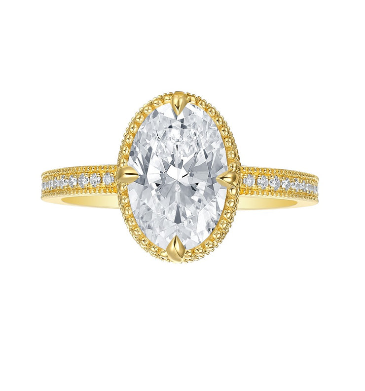 HIDDEN HALO DIAMOND ENGAGEMENT RING