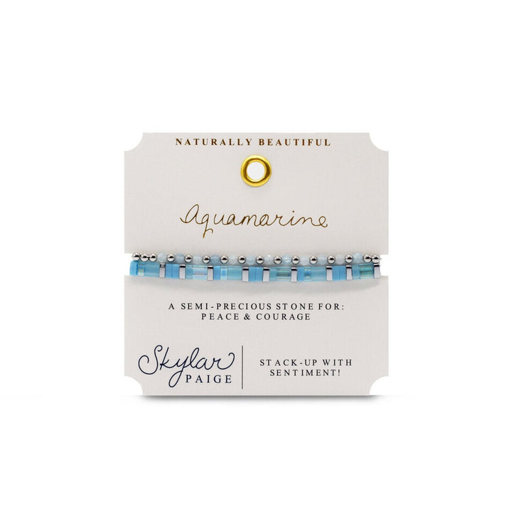 Skylar Paige - Naturally Beautiful - Aquamarine - Bracelet