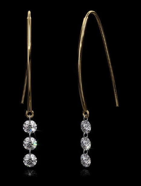 Diamond Dangle Earring