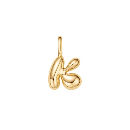 ANIA HAIE – BUBBLE INITIAL CHARM NECKLACE – “K”