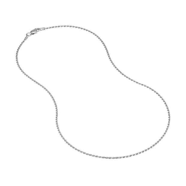 STERLING SILVER ROPE CHAIN 18"