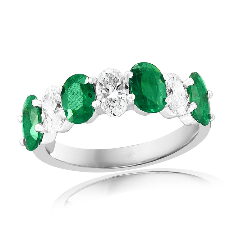 EMERALD & DIAMOND BAND