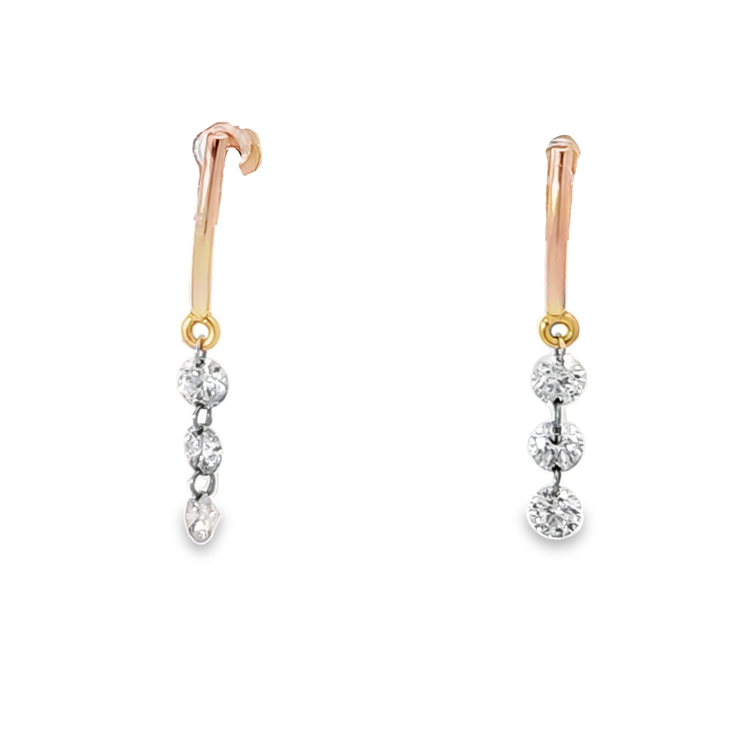 DIAMOND DANGLE EARRINGS