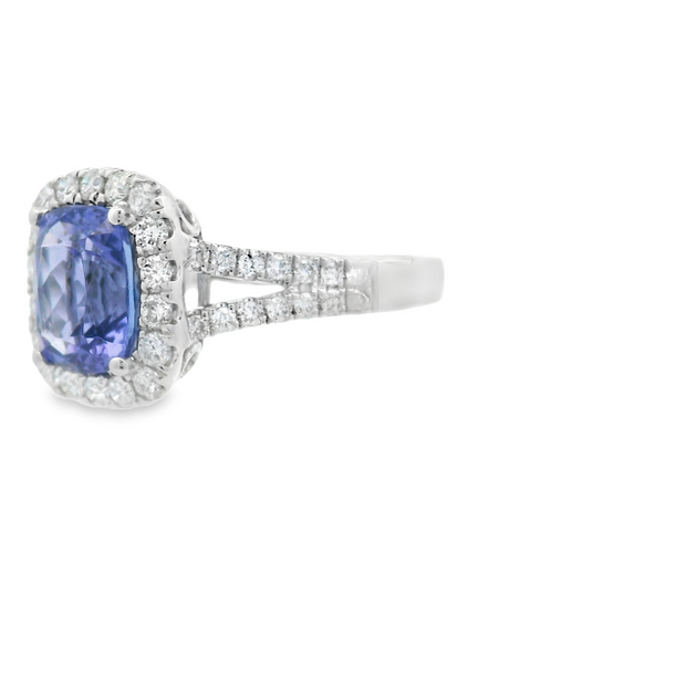 TANZANITE & DIAMOND RING