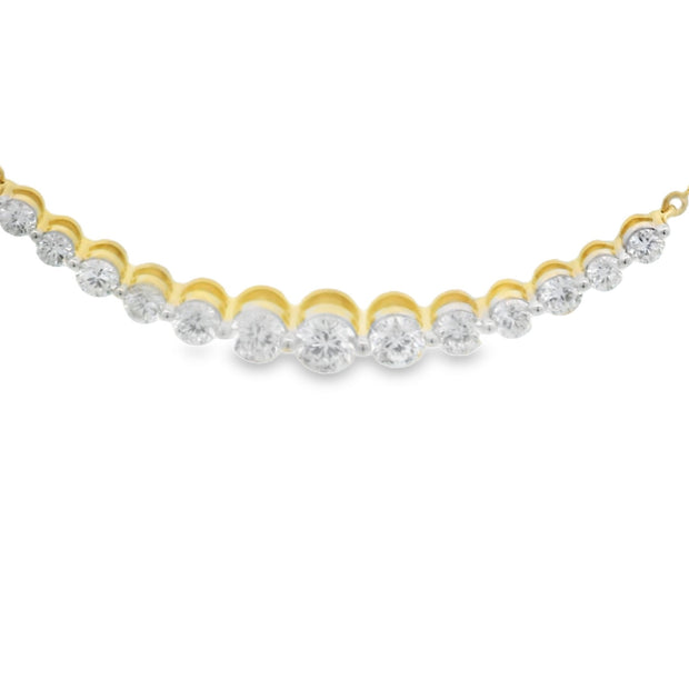 DIAMOND SMILE NECKLACE - 2 CT