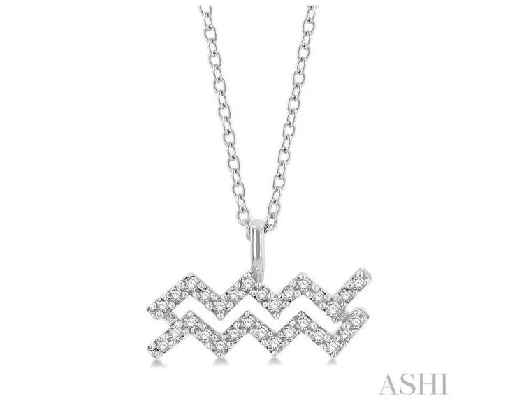 ASHI - DIAMOND AQUARIUS PENDANT