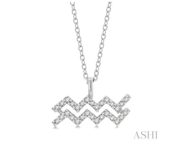 ASHI - DIAMOND AQUARIUS PENDANT