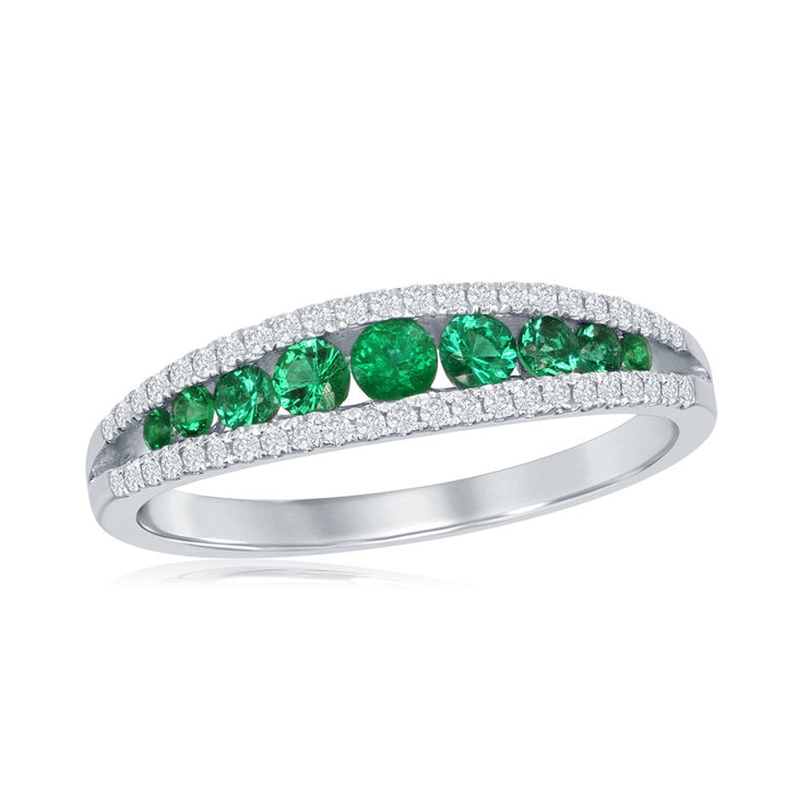 EMERALD & DIAMOND BAND