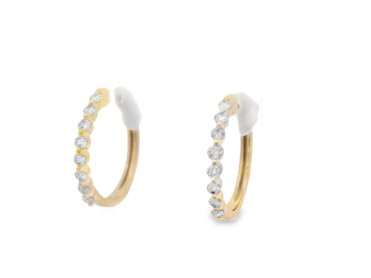 DIAMOND HOOP EARRINGS