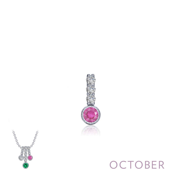 LAFONN- OCTOBER BIRTHSTONE LOVE PENDANT