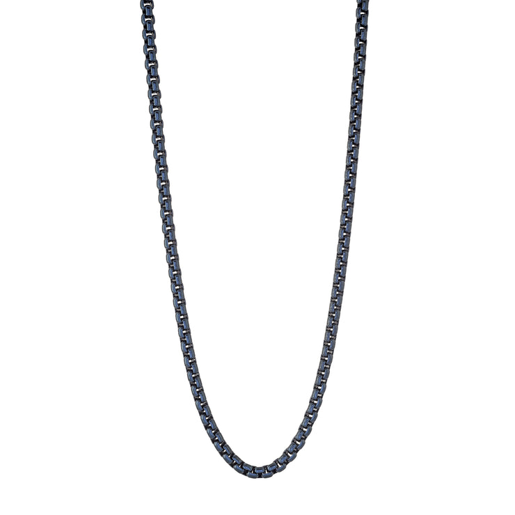 BLUE 3.5MM ROUND BOX CHAIN