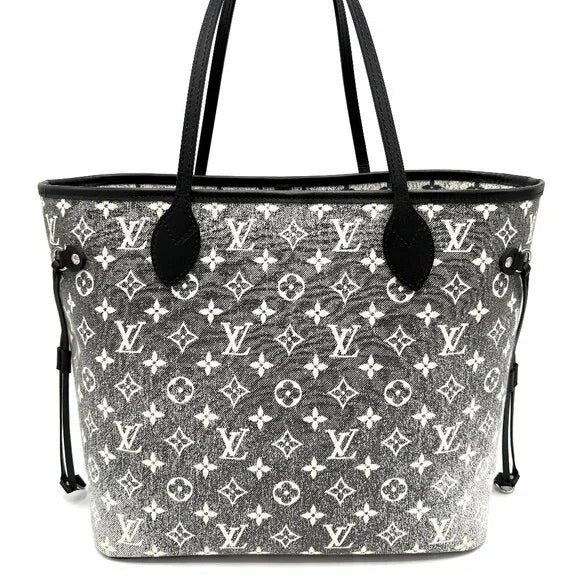 Louis Vuitton Ombre Denim Neverfull MM w/ Pouchette