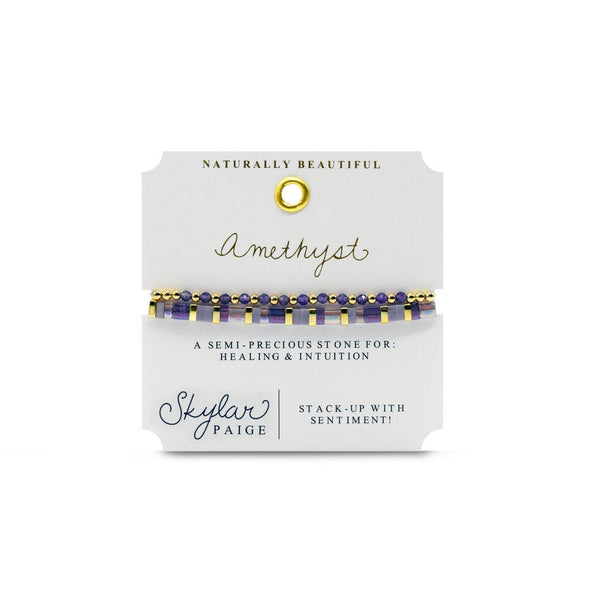 Skylar Paige - Naturally Beautiful - Amethyst Bracelet