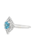 ART DECO BLUE TOPAZ RING