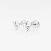 MARTINI SET DIAMOND STUD EARRINGS - 1 1/2 CT