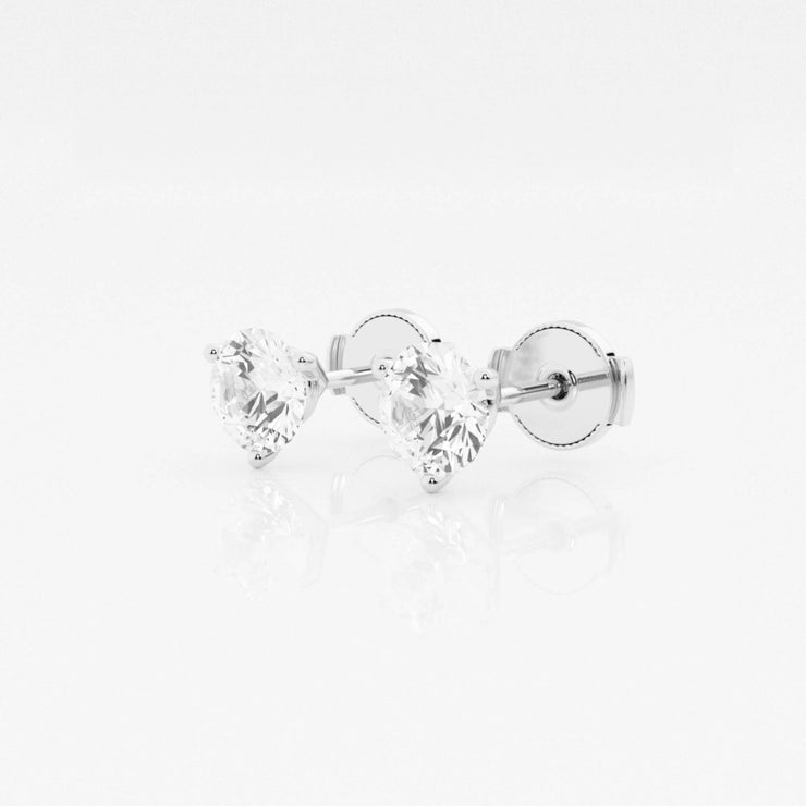 MARTINI SET DIAMOND STUD EARRINGS - 1 1/2 CT