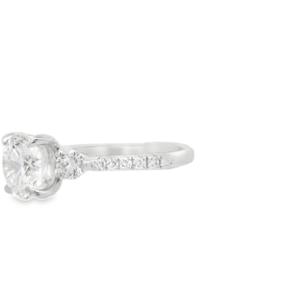 DIAMOND ENGAGEMENT RING - 2 TCW ROUND CENTER