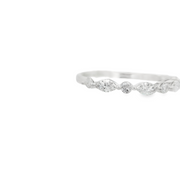 EAST WEST MARQUISE DIAMOND WEDDING BAND – ½ CT