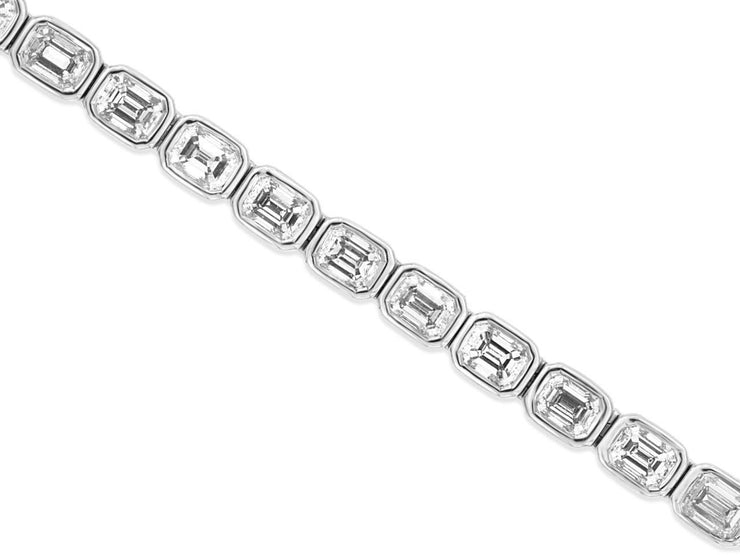 EMERALD CUT DIAMOND TENNIS BRACELET – 4 1/2 CT