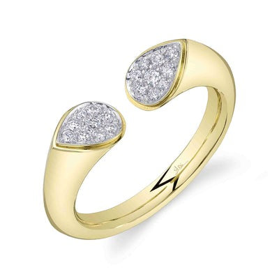 SHY CREATION - DIAMOND OPEN RING