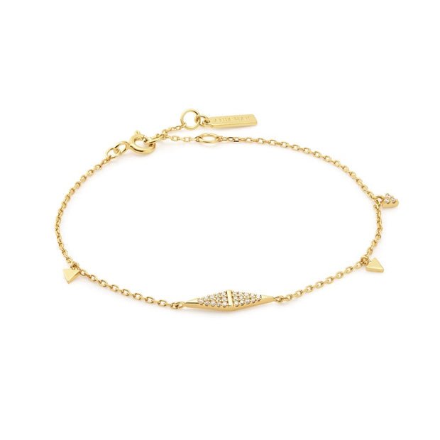 ANIA HAIE - GOLD GEOMETRIC CHAIN BRACELET