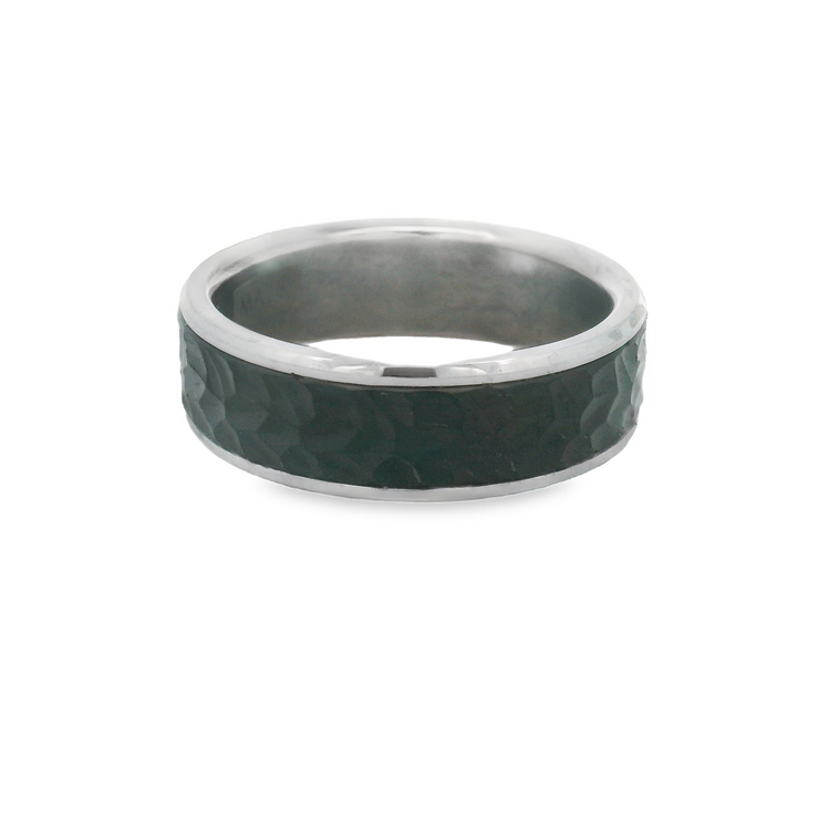 MALO - TANTALUM & CARBON FIBER MENS WEDDING BAND