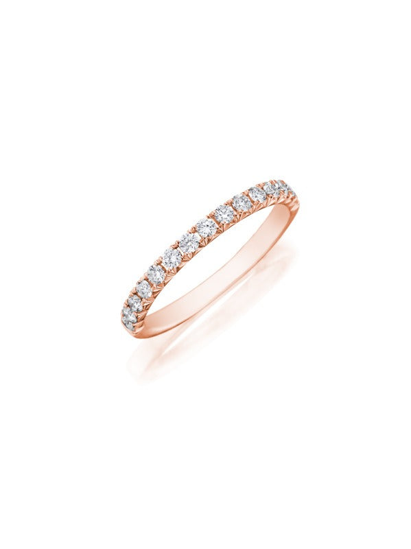 HENRI DAUSSI - ROSE GOLD DIAMOND BAND