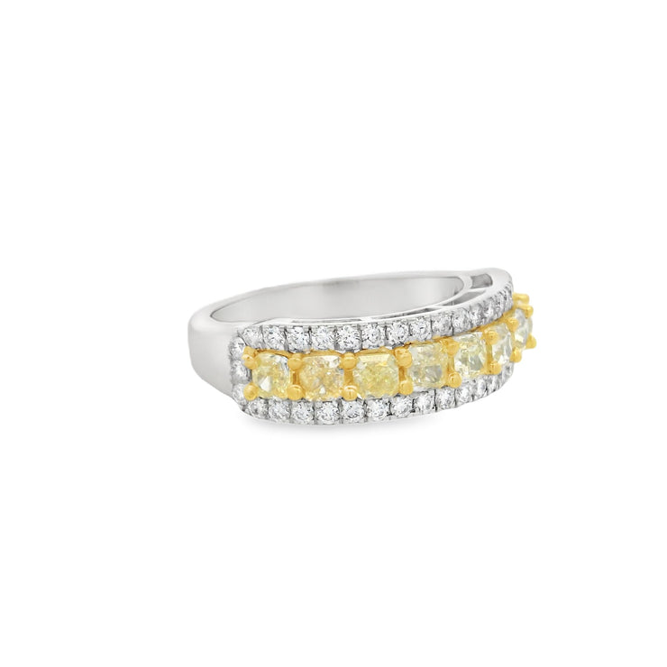 YELLOW & WHITE DIAMOND BAND