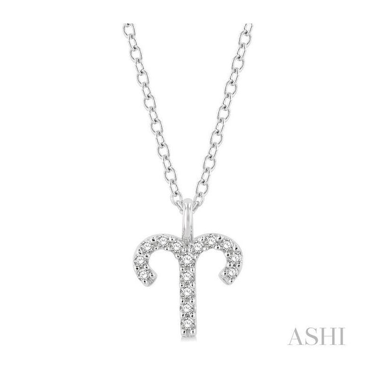 ASHI - DIAMOND ASTROLOGICAL SIGN PENDANT - ARIES