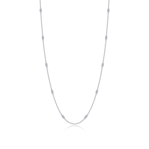 LAFONN - STATIONED ILLUSION BAGUETTE NECKLACE