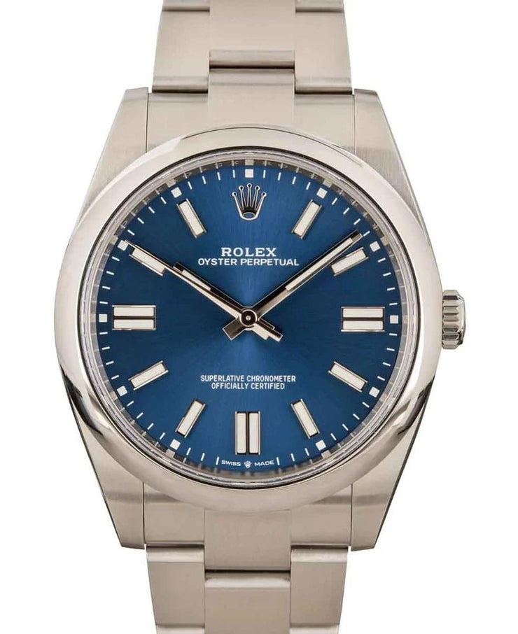 2022 ROLEX OYSTER PERPETUAL, BLUE DIAL