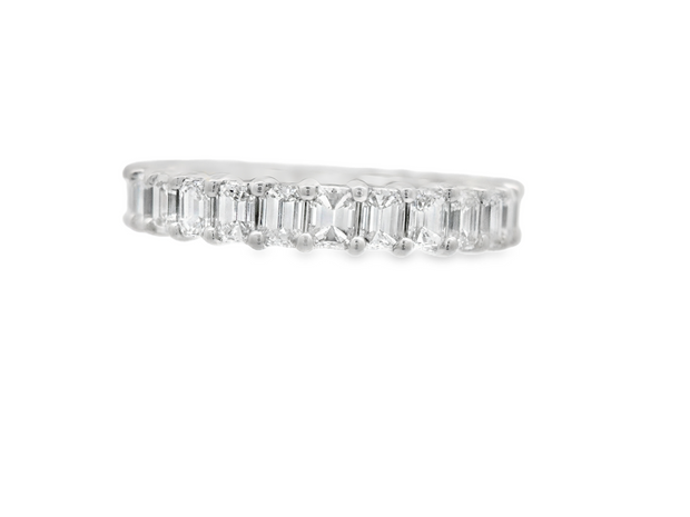 EMERALD DIAMOND ETERNITY BAND – 2 CT