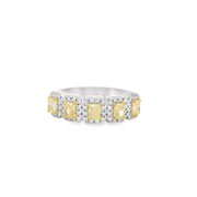 YELLOW DIAMOND 5 STONE RING