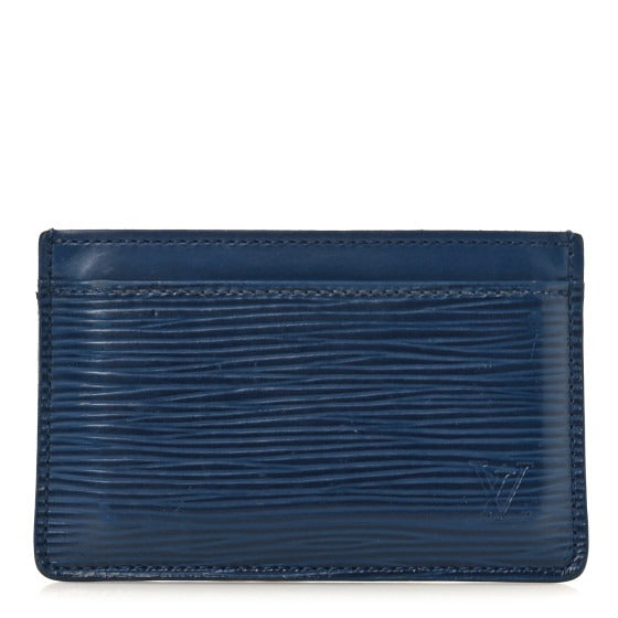 Louis Vuitton Epi Leather Card Holder - Indigo