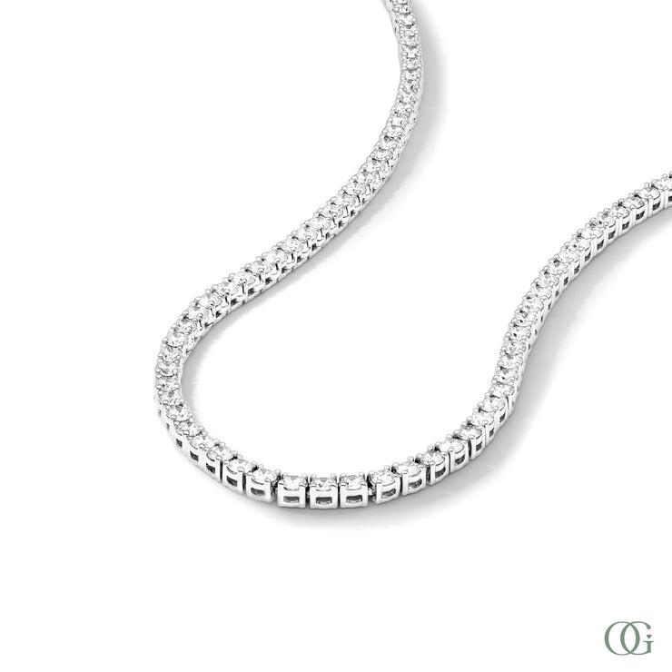 DIAMOND TENNIS NECKLACE - 9 1/2 CT