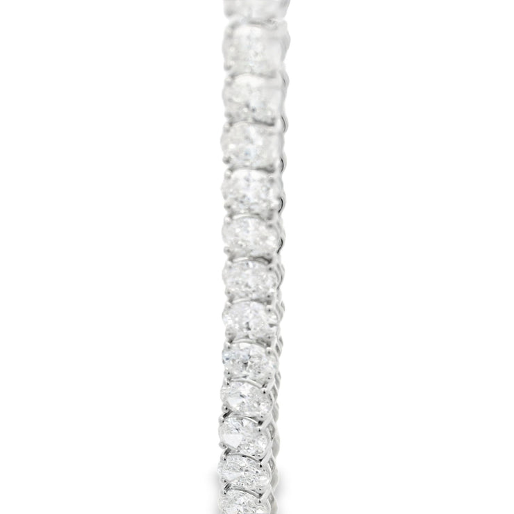 OVAL DIAMOND TENNIS BRACELET - 8 CT