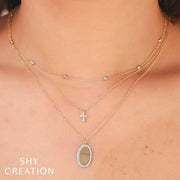 Shy Creation - Diamond Cross Pendant