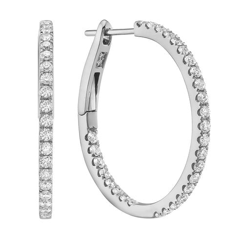 Diamond Hoop Earring