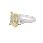 YELLOW DIAMOND 3 STONE RING