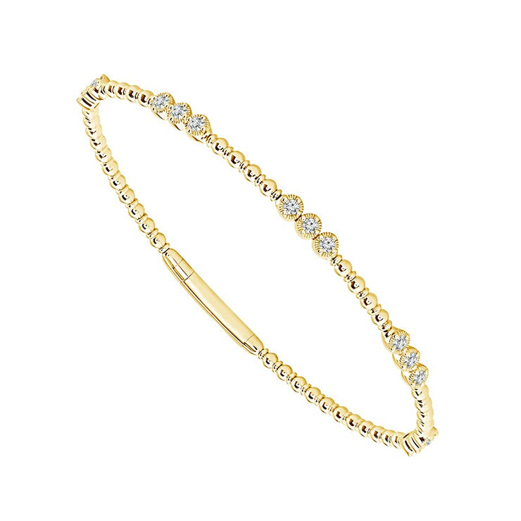 FLEXIBLE DIAMOND BANGLE BRACELET