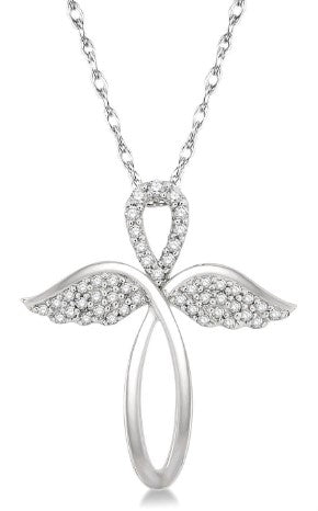 ASHI – ANGEL WING CROSS PENDANT