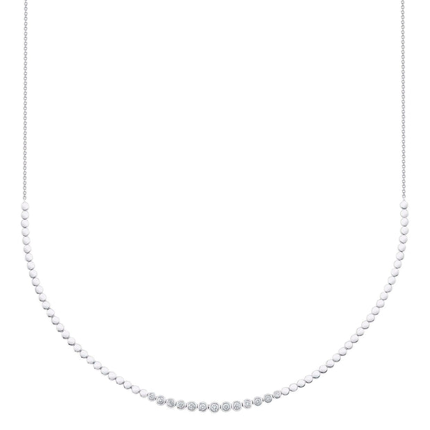 Shy Creation - Bezel Set Diamond Necklace