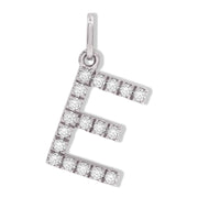 DIAMOND INITIAL 'E' PENDANT