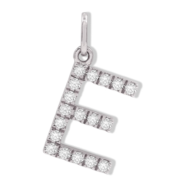 DIAMOND INITIAL 'E' PENDANT