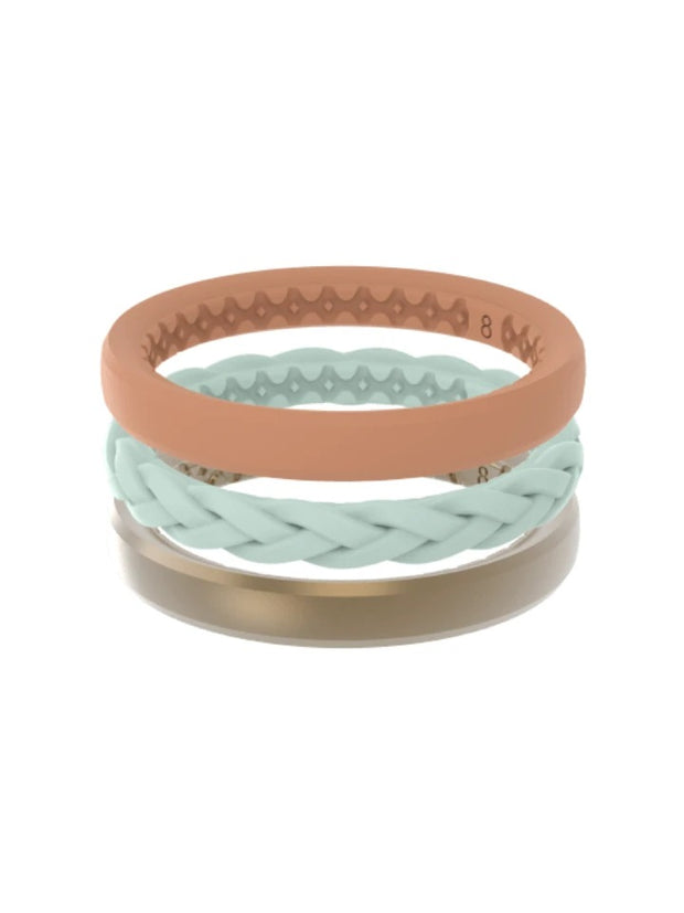 GROOVE LIFE – SILICONE STACKABLE BANDS SIZE 9