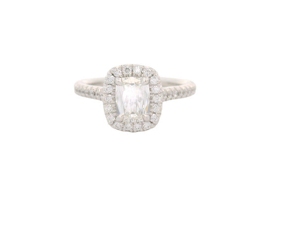 HENRI DAUSSI - WHITE GOLD DIAMOND ENGAGEMENT RING