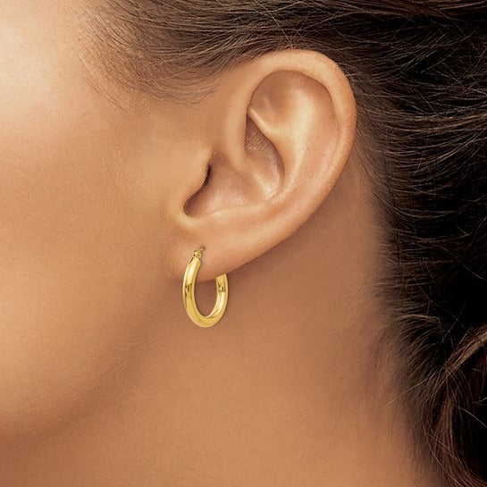 Yellow Gold Hoop Earrings