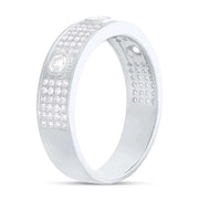 SHY CREATION -  WHITE GOLD DIAMOND BEZEL RING