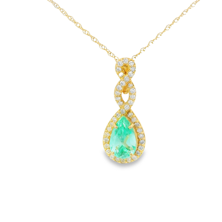 EMERALD & DIAMOND PENDANT